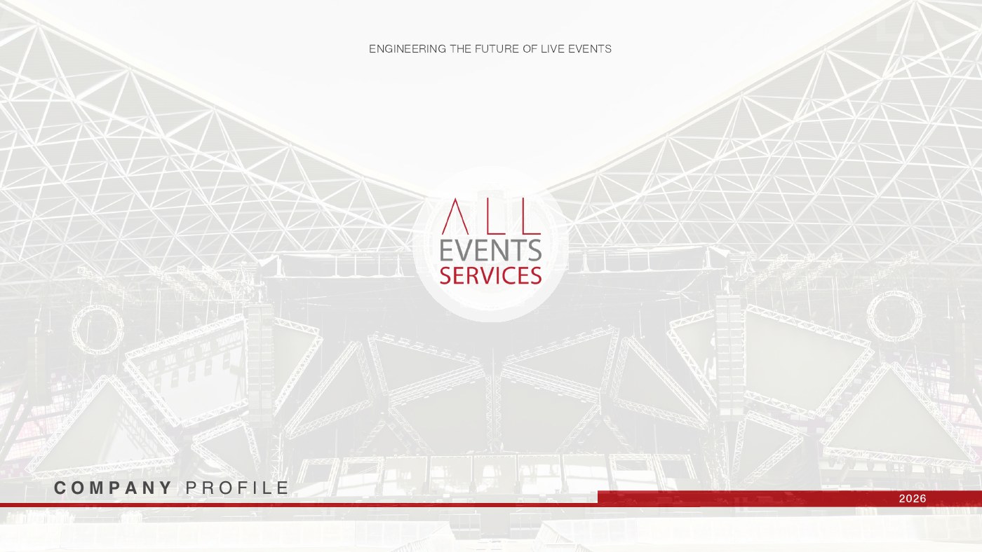 all events services: company profile & presentation